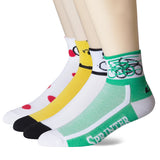 LIN 4 Pack Tour de France Cycling Socks