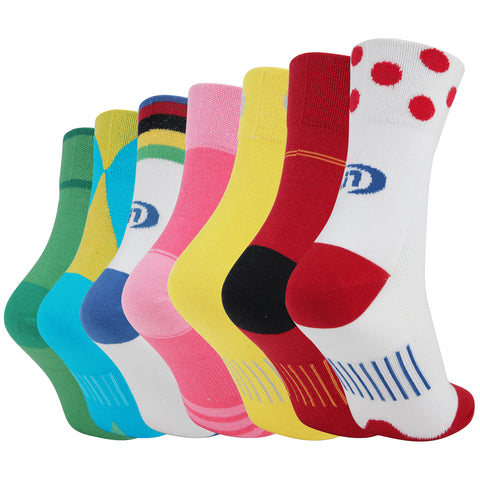 LIN 7 Pack Sports Cycling Running Training Socks