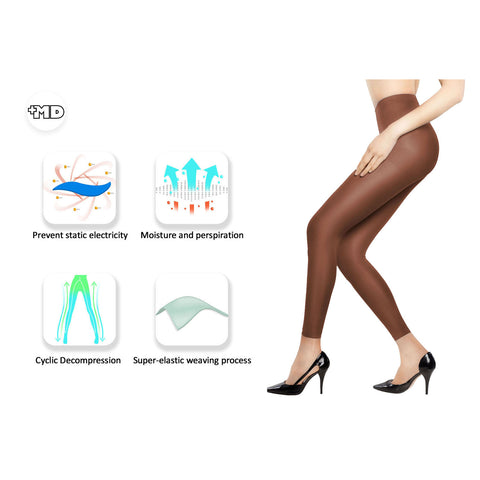 MD 8-15mmHg Footless Comfy Compression Pantyhose