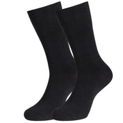 MD Cotton Non-Binding Crew Socks with Seamless Toe and Cushion Sole (2 Pairs)