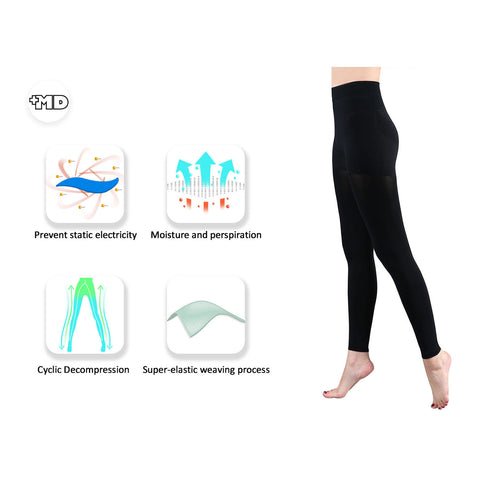 MD 15-20mmHg Warm Footless Compression Pantyhose For Winter