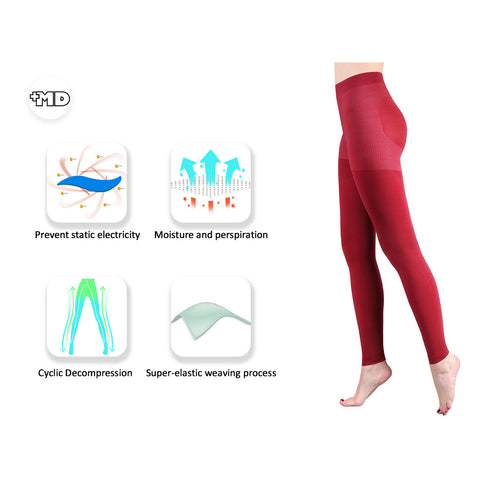 MD 15-20mmHg Warm Footless Compression Pantyhose For Winter