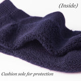 MD Polyester Non-Binding Half Cusioned Crew Socks Loose Fit