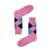 AAS Cotton Colourful Argyle Crew Dress Socks