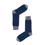 AAS Cotton Block Stripe Crew Dress Socks