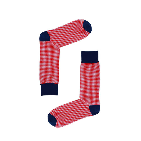 AAS Cotton Dress Socks Block Stripe Crew Socks