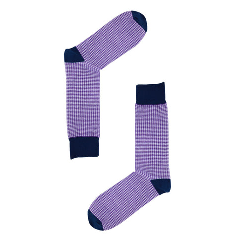 AAS Cotton Dress Socks Block Stripe Crew Socks