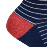 AAS Cotton Welt Colorful Thin Stripe Dress Socks