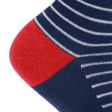 AAS Cotton Welt Colorful Thin Stripe Dress Socks