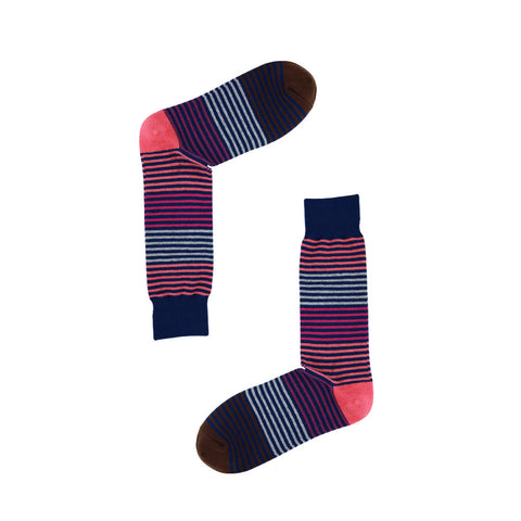 AAS Cotton Crew Dress Socks Colourful Stripe