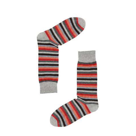 AAS Cotton Dress Crew Socks Welt Funky Stripe