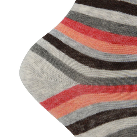 AAS Cotton Dress Crew Socks Welt Funky Stripe