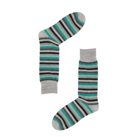 AAS Cotton Dress Crew Socks Welt Funky Stripe