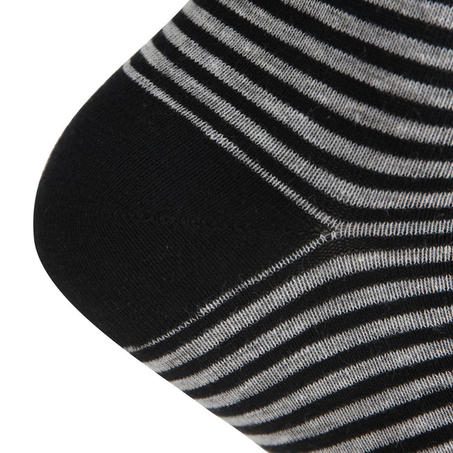 AAS Cotton Dress Comfort Stripe Crew Socks