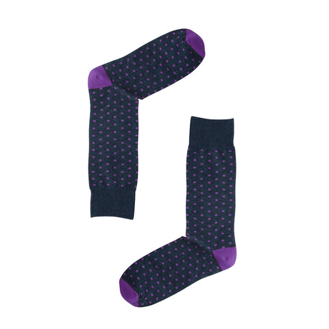 AAS Cotton Dress Socks Dots Crew Socks