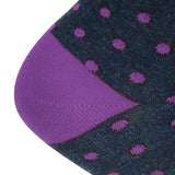 AAS Cotton Dress Socks Dots Crew Socks