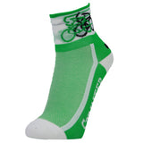 LIN Tour de France CoolMax Cycling Socks Green Shirt