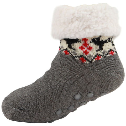 AAS Fleece-lined AntiSlip Warm Slipper Socks