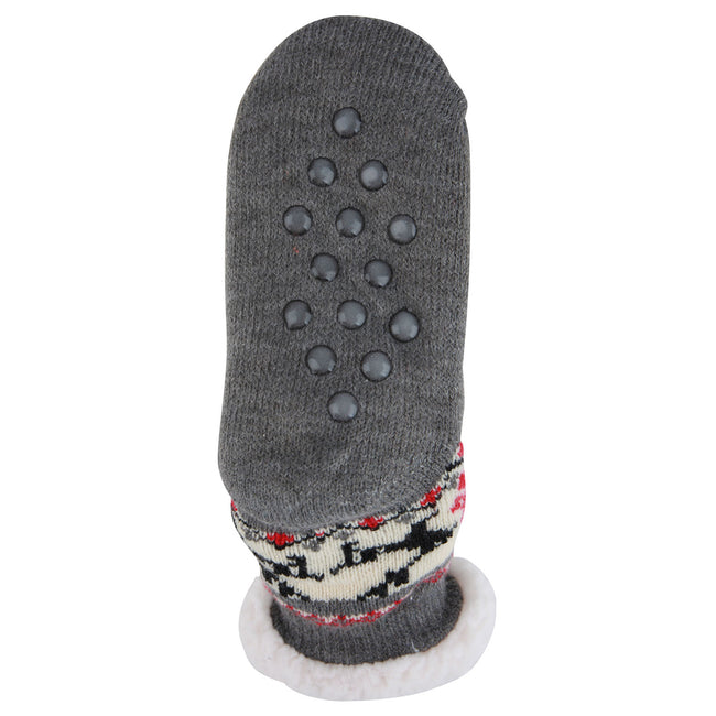 Slipper Socks for Youth - Fleece-Lined......Gripper Bottoms – White  Squirrel Shoppe