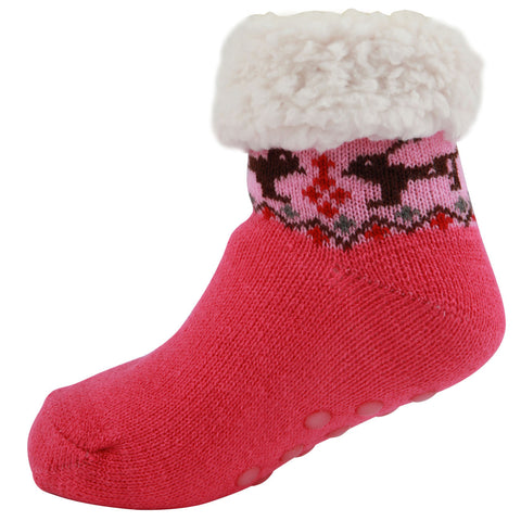 AAS Fleece-lined AntiSlip Warm Slipper Socks