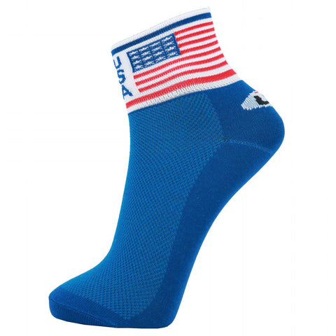 LIN Unisex Sports Bike Cycling Socks USA Flag