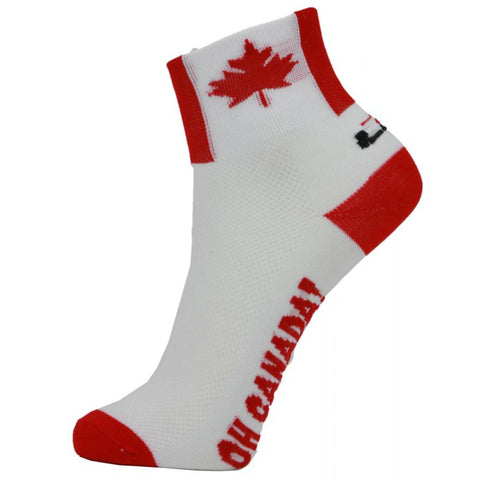 LIN Unisex Breathable Sports Cycling Socks Canada Flag