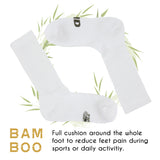 MD Soft Wicking Bamboo Full Cushion Crew Socks (2 Pairs)