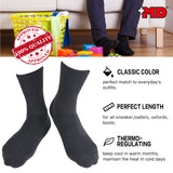 MD Soft Wicking Bamboo Full Cushion Crew Socks (2 Pairs)