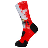 360 Print Flag Socks Cushion Basketball Athletic Outdoor Socks