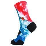 360 Print Flag Socks Cushion Basketball Athletic Outdoor Socks