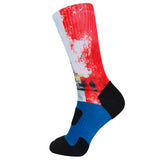 360 Print Flag Socks Cushion Basketball Athletic Outdoor Socks