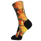 360 Print Snake Cushion Basketball Athletic Sports Socks