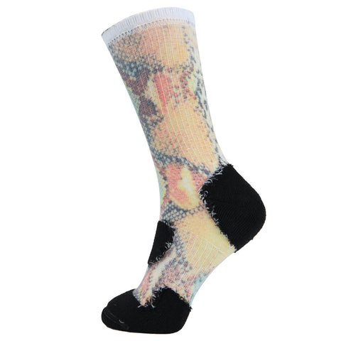 360 Print Snake Cushion Basketball Athletic Sports Socks