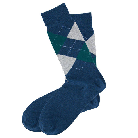 AAS Cotton Colourful Argyle Crew Dress Socks