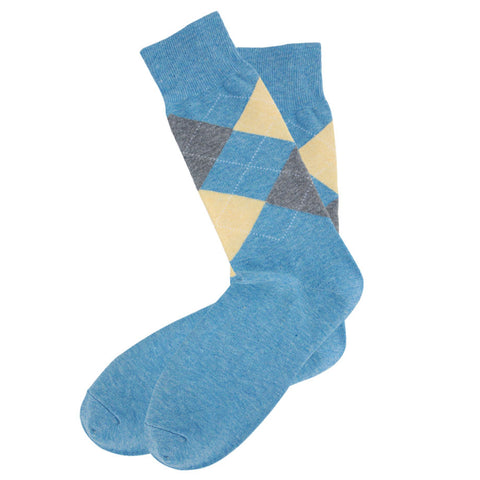 AAS Cotton Colourful Argyle Crew Dress Socks