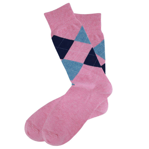 AAS Cotton Colourful Argyle Crew Dress Socks