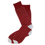 AAS Cotton Fashion Dot Crew Dress Socks