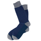 AAS Cotton Block Stripe Crew Dress Socks