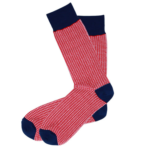 AAS Cotton Dress Socks Block Stripe Crew Socks