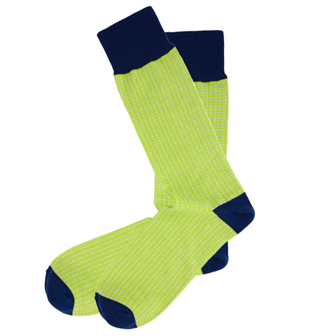 AAS Cotton Dress Socks Block Stripe Crew Socks