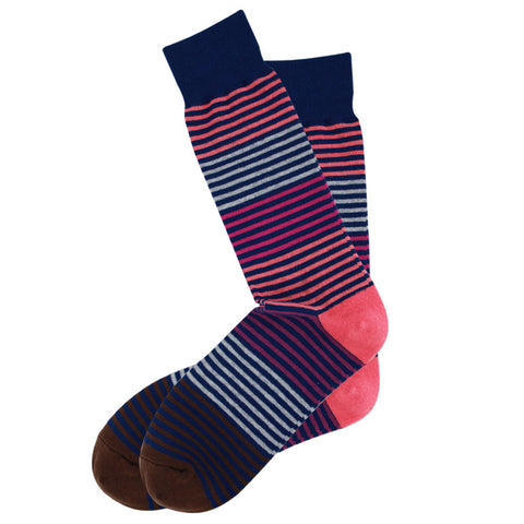 AAS Cotton Crew Dress Socks Colourful Stripe