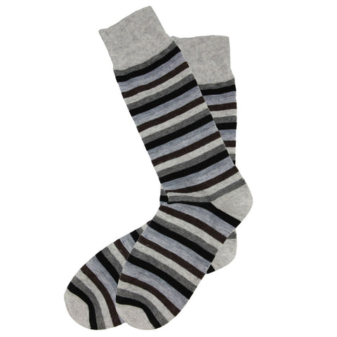 AAS Cotton Dress Crew Socks Welt Funky Stripe