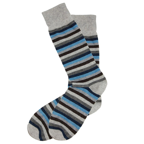 AAS Cotton Dress Crew Socks Welt Funky Stripe