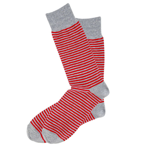 AAS Cotton Dress Stripe Crew Socks