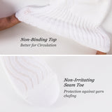 MD Ankle Bamboo Non-Binding Moisture Wicking Cushion Quarter Socks (2 Pairs)