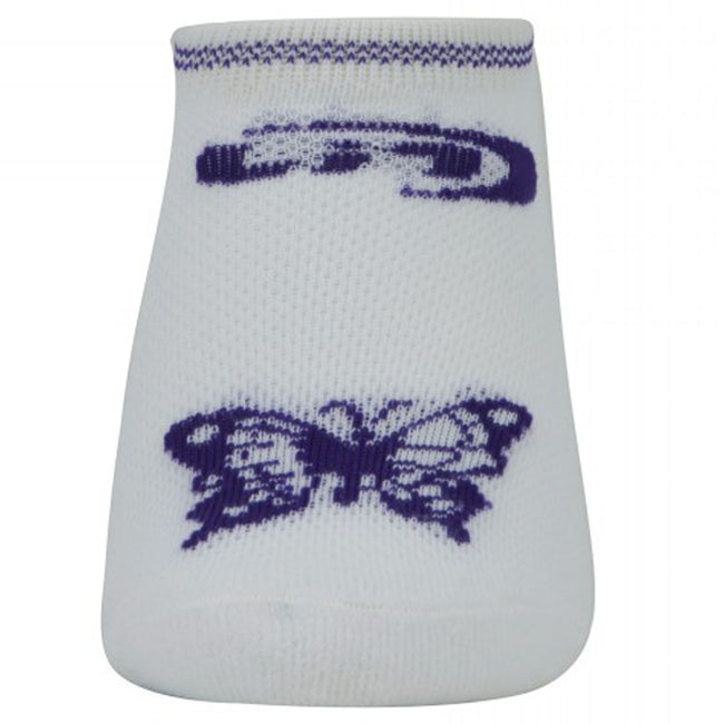 LIN Low Cut Sports Socks Butterfly Patterned