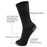 MD Protective Copper Fiber Extra Wide Crew Socks Antibacterial (2 Pairs)
