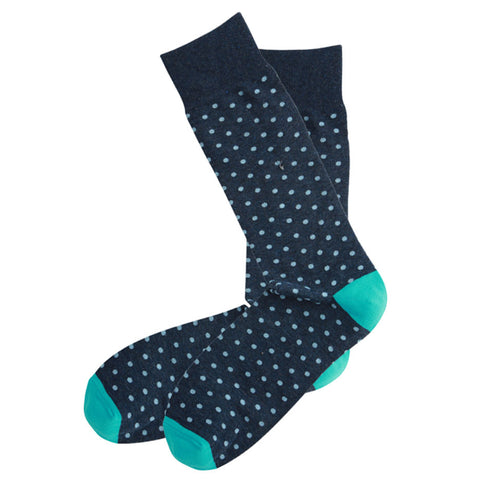 AAS Cotton Dress Socks Dots Crew Socks