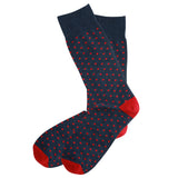 AAS Cotton Dress Socks Dots Crew Socks