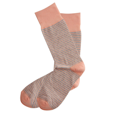 AAS Cotton Dress Comfort Stripe Crew Socks